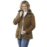 Barbour Fur Trim Womens Utility Jacket