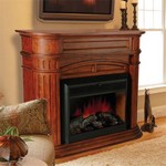 Barclay Mantel with 28" Electric Flame Firebox