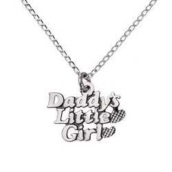 Childs Sterling Silver Daddys Little Girl Pendant